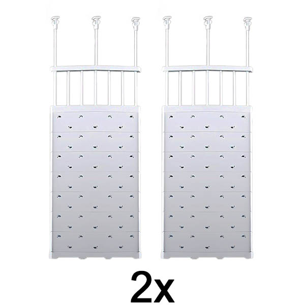 2x Rozšíriteľný policový skladovací regál | SHELFEXPEND