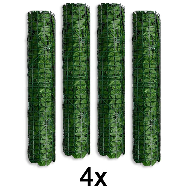 4x Panel na ochranu súkromia s umelými listami | LEAFPANEL